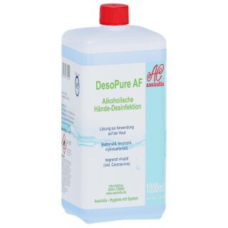 DesoPure alkoholische Händedesinfektion, 1 Liter Flasche
