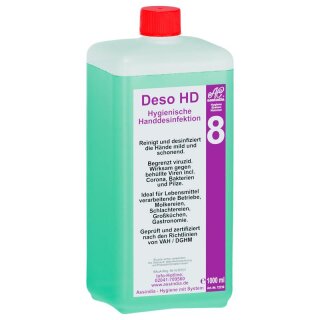 Deso HD antibakterielle Handreiniger, 1000ml Euro-Spender-Flasche