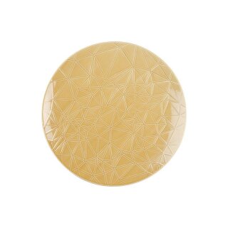 Eschenbach Porzellan, Kaleido Teller flach coup 26 cm, Dekor 81002 sahara gold