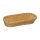 PROFI-LINE Baguette Korb beige, oval 28 x 16 cm, Höhe 8 cm
