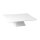 Servier- und Tortenplatte - Melamin - weiß - 31 x 31 cm - H: 8 cm
