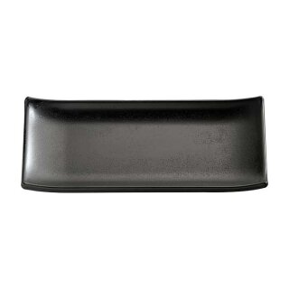 Tablett Sushiboard ZEN - Melamin - schwarz Steinoptik - 22,5 x 9,5 cm
