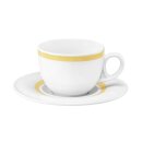 Community Pinselband gelb, Obere zur Kaffeetasse, Inhalt: 22 cl Tulpenform
