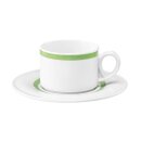 Community Pinselband grün, Obere zur Kaffeetasse stapelbar, Inhalt: 18 cl