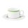 Community Pinselband grün, Obere zur Kaffeetasse stapelbar, Inhalt: 18 cl