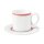 Community Pinselband rot, Kaffeebecher mit Henkel stapelbar, Inhalt: 28 cl