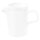Kaffeekännchen Porzellan stapelbar in weiss zylindrische gerade Form mit flachem Deckel