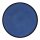 Porzellan Teller in stabiler Gastronomie Qualität mit einer Coup Form ohne Fahne von unten weiß und von oben in der Farbe blau mit einem dunklem Rand am Tellerrand
