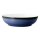 Schale Porzellan stabiler Gastronomie Qualität in einer Coup Form von innen weiß und von aussen in der Farbe blau mit einem dunklem Rand am Schalenrand
