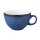 Milchkaffeetasse Porzellan stabiler Gastronomie Qualität in einer runden Form mit Henkel von innen weiß und von aussen in der Farbe blau mit einem dunklem Rand am Trinkrand