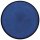 Porzellan Platzteller in stabiler Gastronomie Qualität mit einer Coup Form ohne Fahne von unten weiß und von oben in der Farbe blau mit einem dunklem Rand am Tellerrand