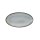 Porzellan Platte oval in stabiler Gastronomie Qualität mit einer Coup Form ohne Fahne von unten weiß und von oben in der Farbe grau mit einem dunklem Rand am Plattenrand