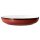 Schale Porzellan stabiler Gastronomie Qualität in einer Coup Form von innen weiß und von aussen in der Farbe rot mit einem dunklem Rand am Schalenrand