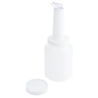 Mix-/ Vorratsbehälter 2 Liter, Ausgießer und Deckel: WEISS, Behälter: Weiß