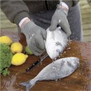 Gemüseputzhandschuh, grau für Fisch