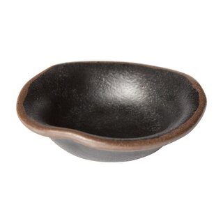 Schale MARONE aus Melamin - 2-farbig schwarz/braun - Ø 11,5 cm