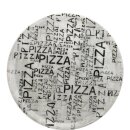 Weisser Pizzateller mit Dekor Pizza in unterschiedlichen...