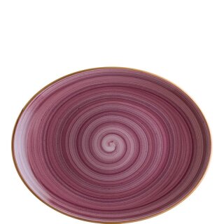 Bonna Porzellan, Aura Blackberry Moove Platte oval, 31 x 24 cm