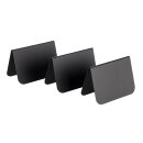 Tischaufsteller aus PVC in schwarz, 7,5 x 3,5 cm, H: 5 cm...