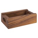 Holzbox TABLE aus Akazienholz, 15 x 9,5 cm, H: 5 cm