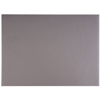 Tischset, 45 x 32,5 cm, Kunstleder, Farbe: grau