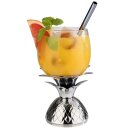 Pineapple Cocktailbecher, Glas/Edelstahldeckel, Inhalt: 35 cl
