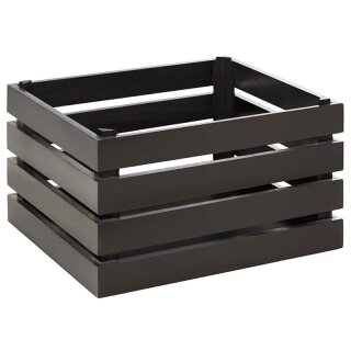 Buffetsystem SUPERBOX aus Holz, schwarz, 35 x 29 cm, H: 20 cm, passend zu GN 1/2
