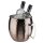 Flaschenkühler MOSCOW MULE aus Edelstahl in Antik-Kupfer-Look mit gehämmerte Oberfläche, Ø 20 cm, H: 21 cm