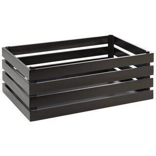 Buffetsystem SUPERBOX aus Holz, schwarz, 55,5 x 35 cm, H: 20 cm, passend zu GN 1/1