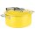 Chafing Dish aus 18/8 Edelstahl in gelb, Ø 30,5 cm, H: 17,5 cm
