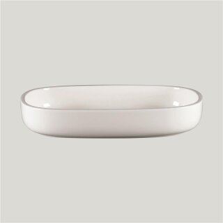 Rakstone Ease Platte oval tief white, L: 26 cm, B: 18,3 cm, H: 4,5 cm, Inhalt: 112 cl