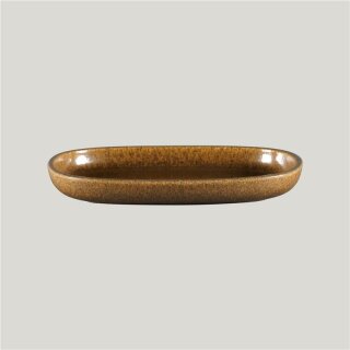 Rakstone Ease Platte oval tief rust, L: 23 cm, B: 15 cm, H: 3,1 cm