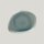 Rakstone Spot Teller flach organisch saphire, L: 21,9 cm, B: 16,5 cm, H: 1,8 cm