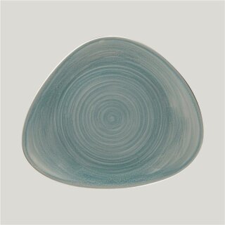 Rakstone Spot Teller flach organisch saphire, L: 31,4 cm, B: 26,6 cm, H: 1,9 cm