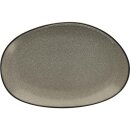 Ston Grau Platte oval Coup 36 cm