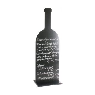 Weintafel in Flaschenform - Höhe 105 cm