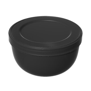 Mehrweg Suppenbehälter To Go mit einem dichtschliessenden Deckel in schwarz Fassungsvermögen 355 ml