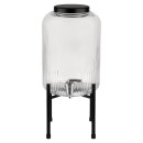 Getränkespender INDUSTRIAL, Ø 20 cm, H, 45 cm, Glasbehälter mit Zapfhahn