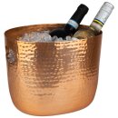 Wein- / Sektkühler LARGE, gehämmerte Oberfläche, Kupfer-Look, 25,5 x 19 cm, H: 20 cm, Inhalt: 3,9 Liter