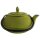 Teekanne ASIA grün, Gusseisen, innen emailliert, 0,8 Liter
