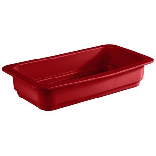 Gastronorm Behälter eindrittel aus Porzellan in rot