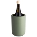 Flaschenkühler ELEMENT aus Beton in light green, außen Ø 12 cm, innen Ø 10 cm, H: 19 cm
