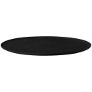 Nori Platte rund schwarz Bisquit (matt) 37,5 cm Vollrelief