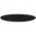 Nori Platte rund schwarz Bisquit (matt) 37,5 cm Vollrelief
