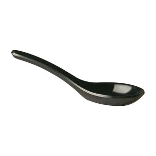 Fingerfood-Löffel HONG KONG - Melamin - schwarz - 13,5 cm